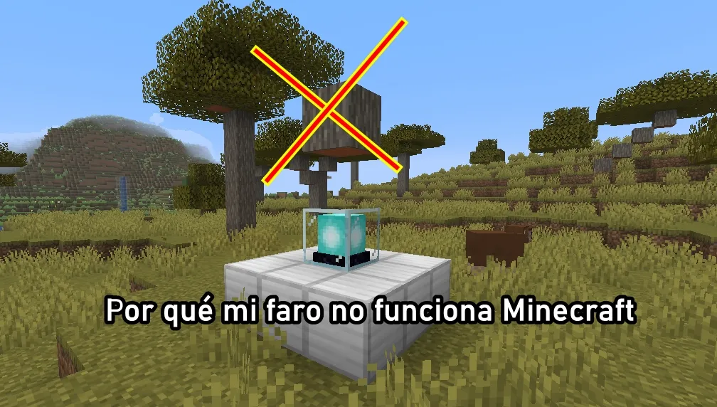 ¿Por qué mi faro no funciona Minecraft?