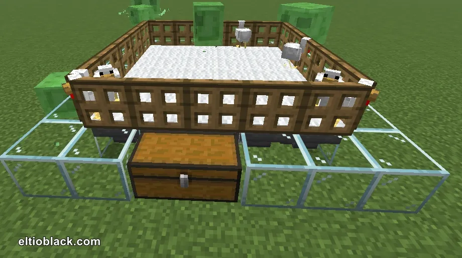 ¿Cómo hacer una Granja de huevos de Gallina en minecraft?