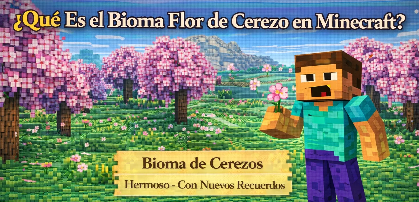 ¿Qué es el Bioma Flor de Cerezo en Minecraft?