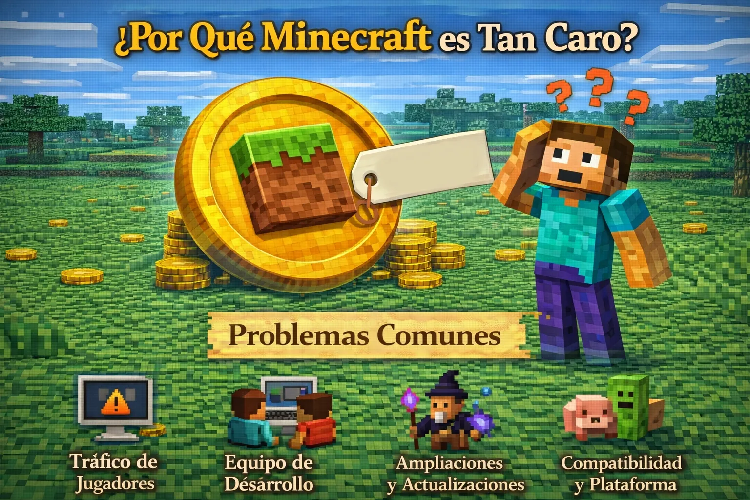 ¿Por que minecraft es tan caro?