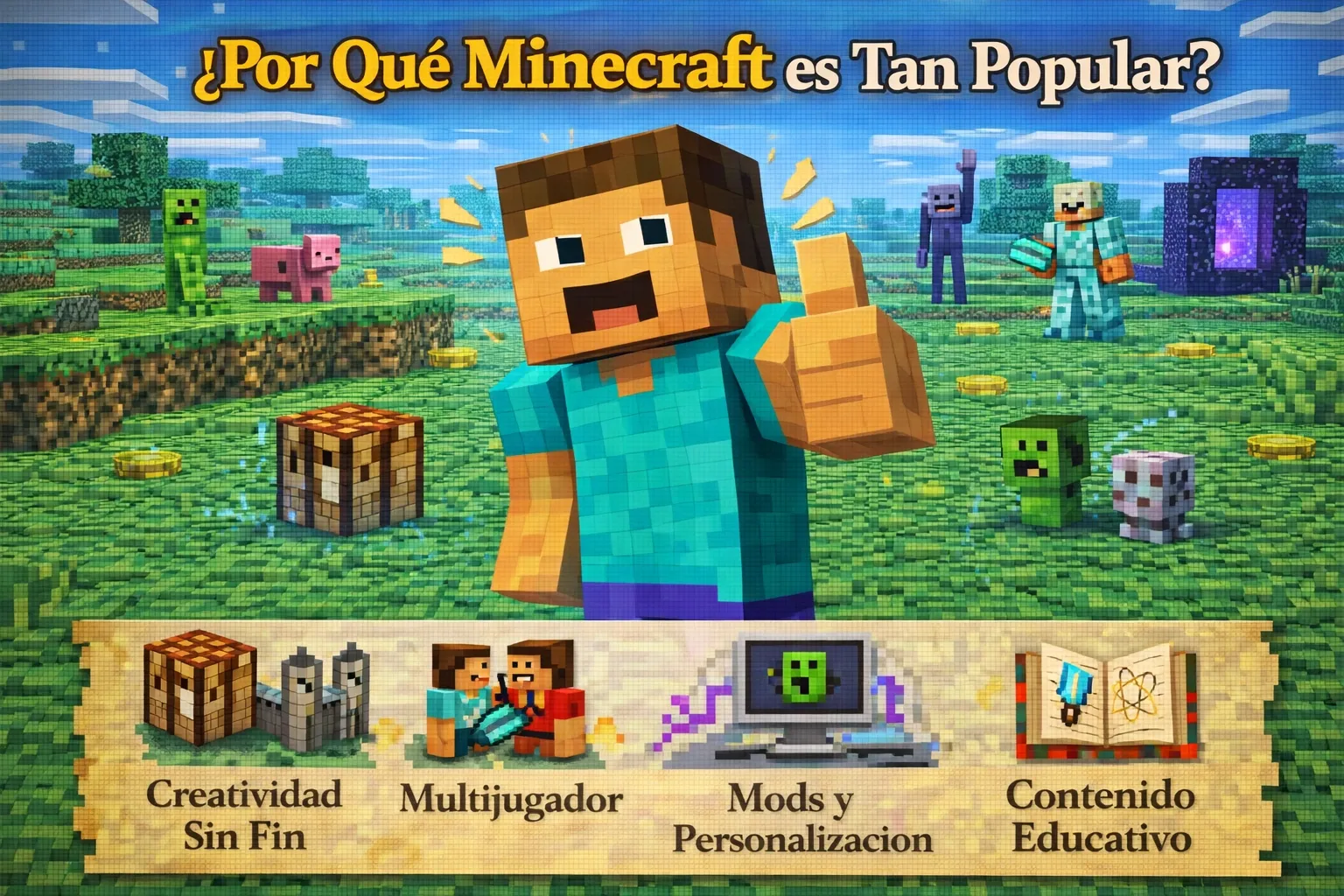 ¿Por que minecraft es tan popular?