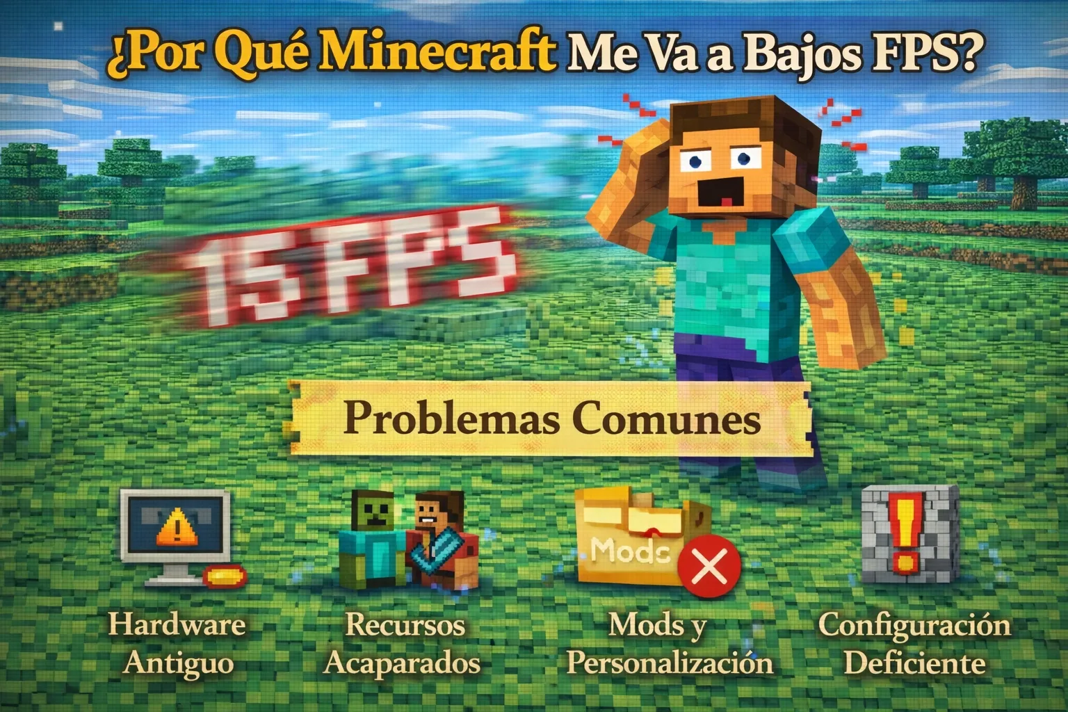 ¿Por que minecraft me va a bajos fps?