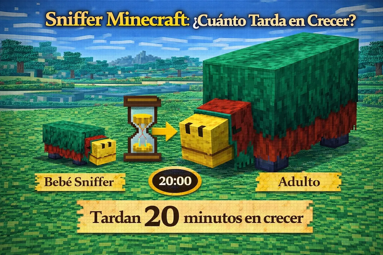 ¿Sniffer minecraft cuanto tarda en crecer? Curiosidades
