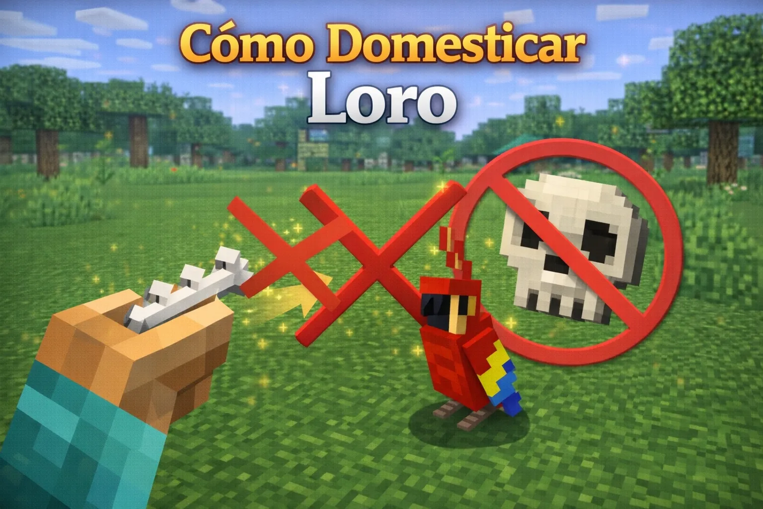 ¿cómo domesticar loros en minecraft?