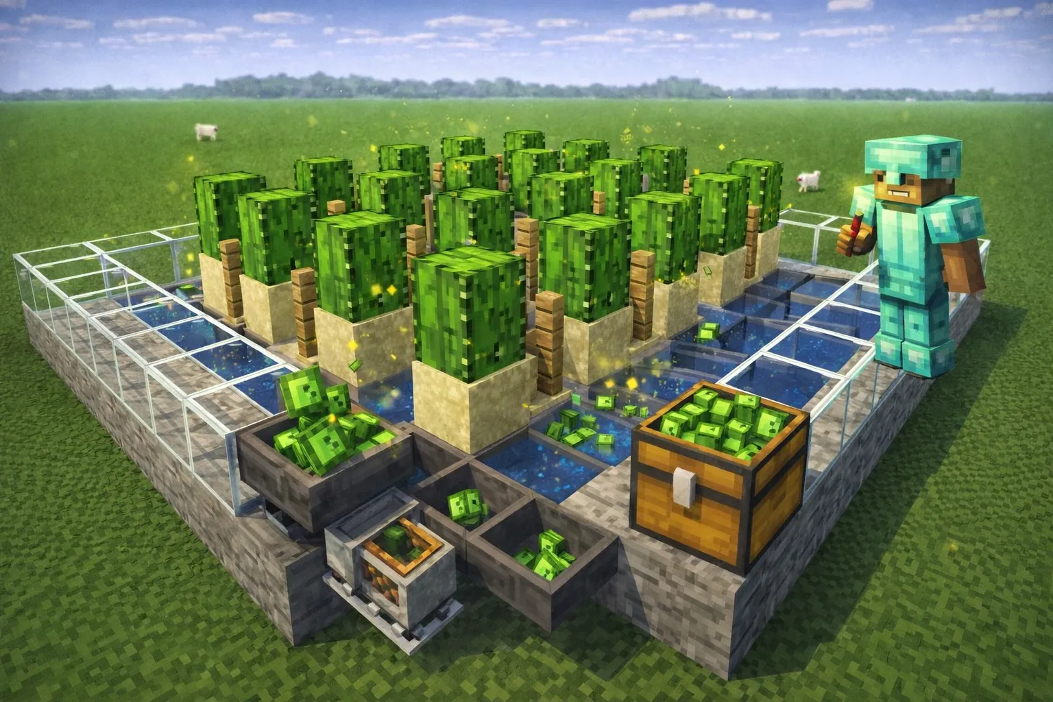 Como crear una granja automatica en minecraft