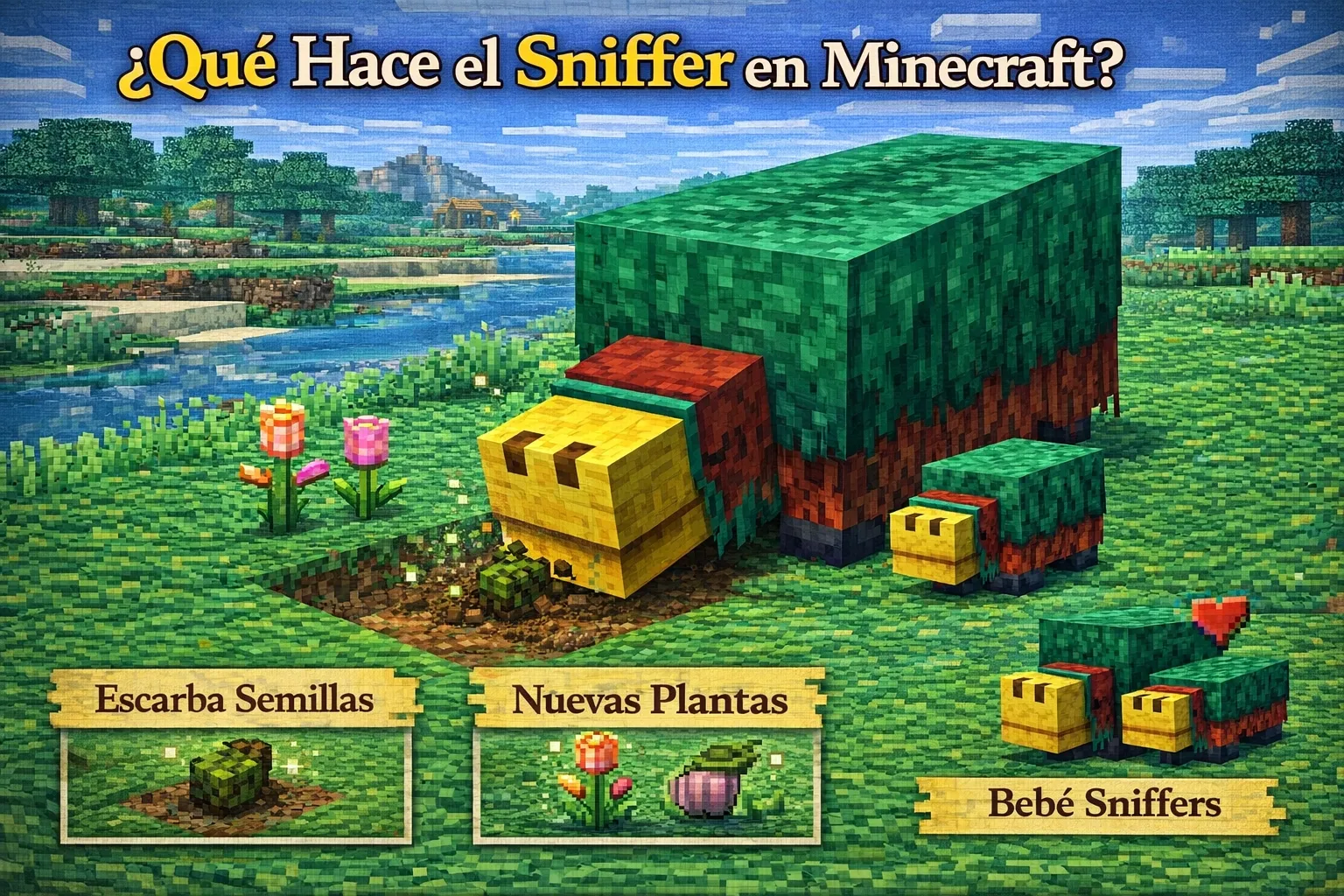 ¿Qué hace el sniffer en minecraft?
