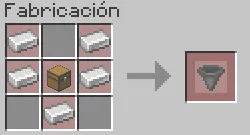 ¿Cómo hacer tolvas en minecraft?
