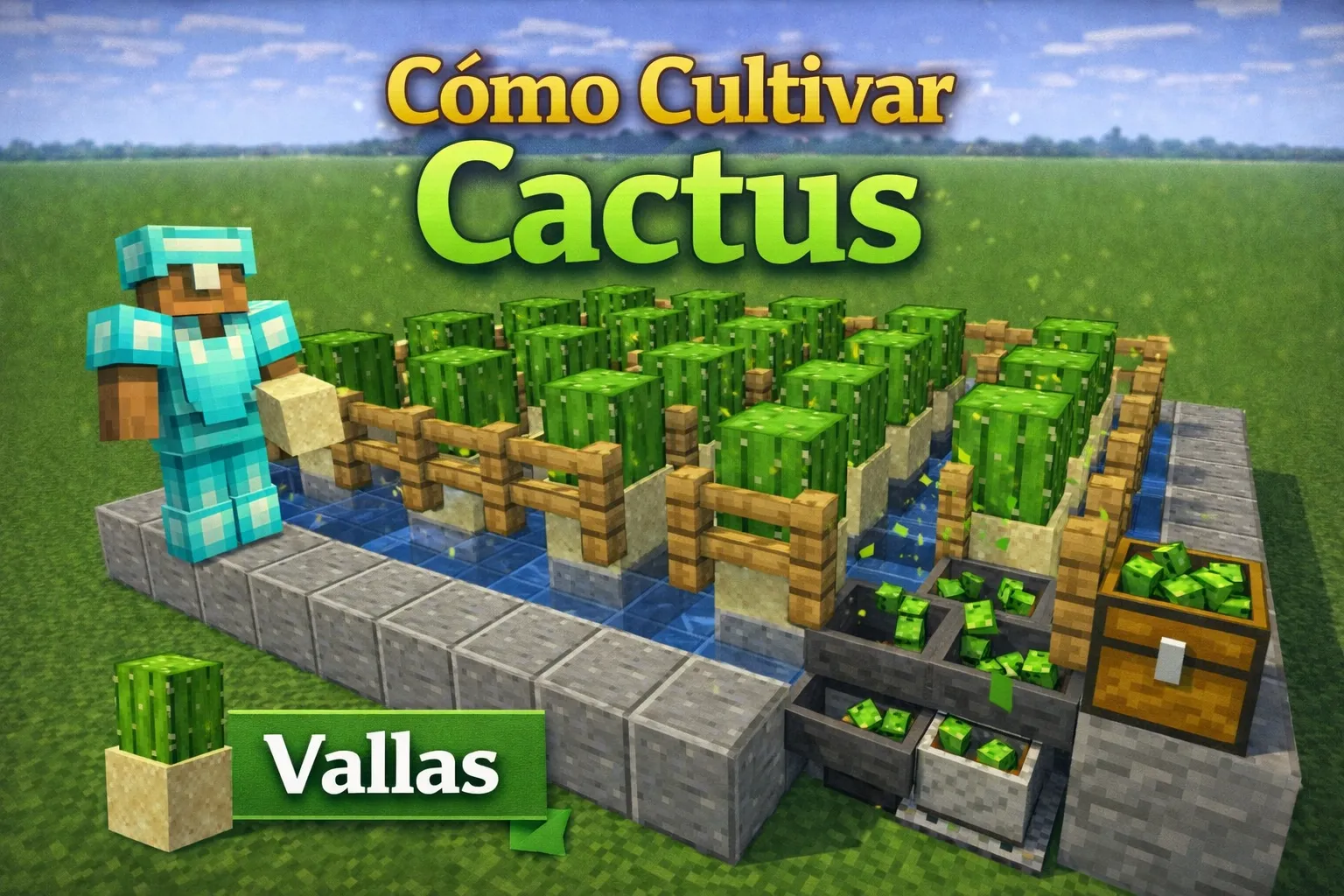 Como cultivar cactus en Minecraft