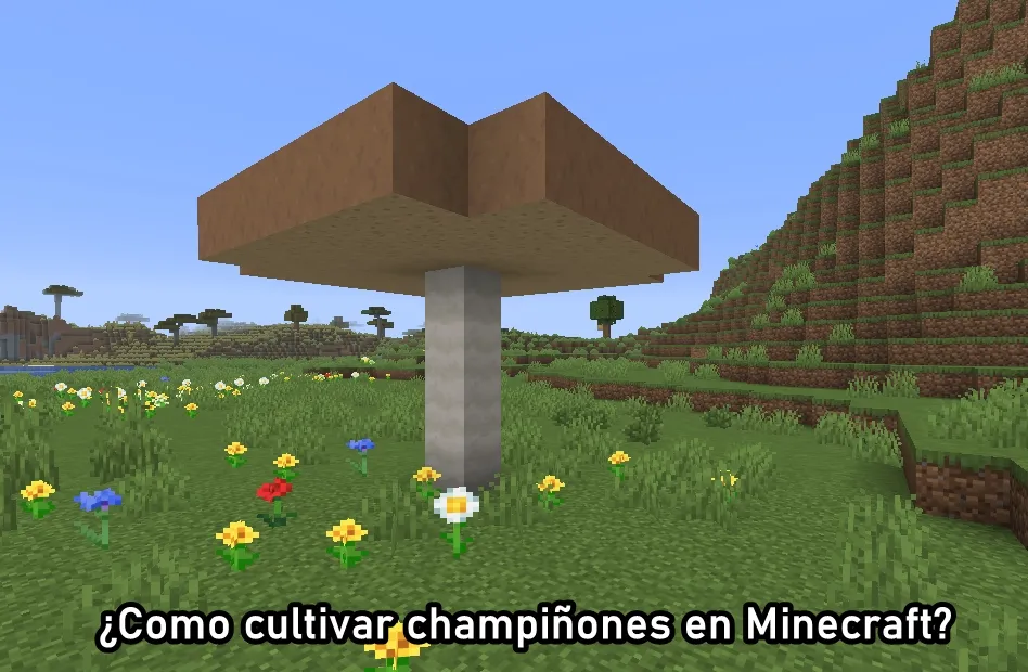¿Como cultivar champiñones en Minecraft?