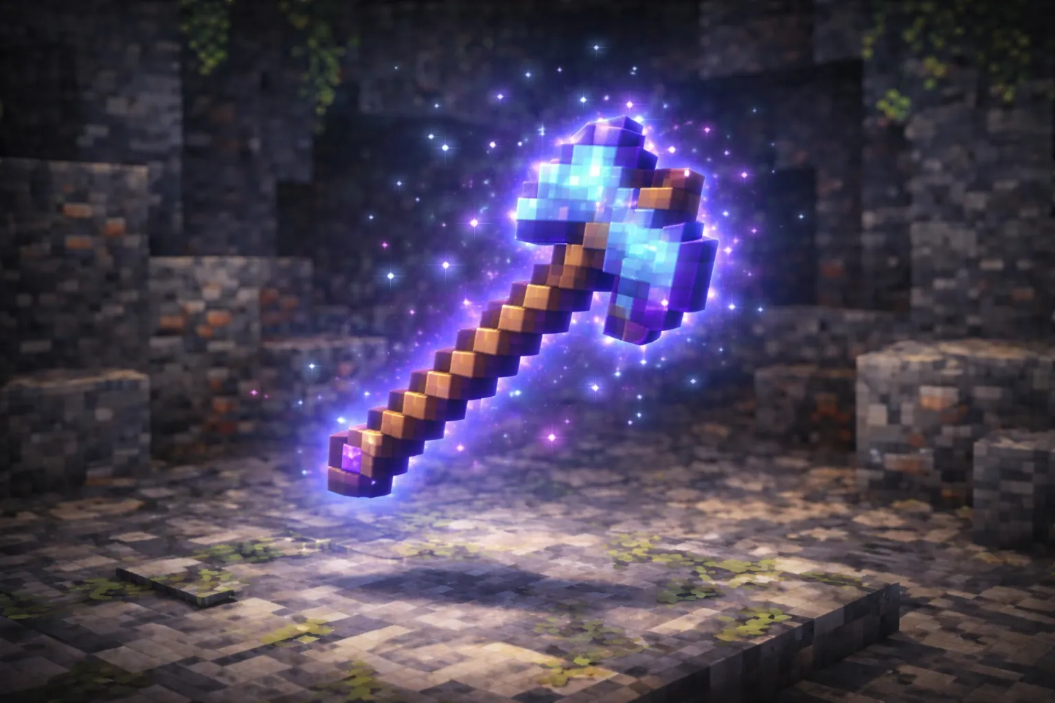 Encantamientos para hacha Minecraft