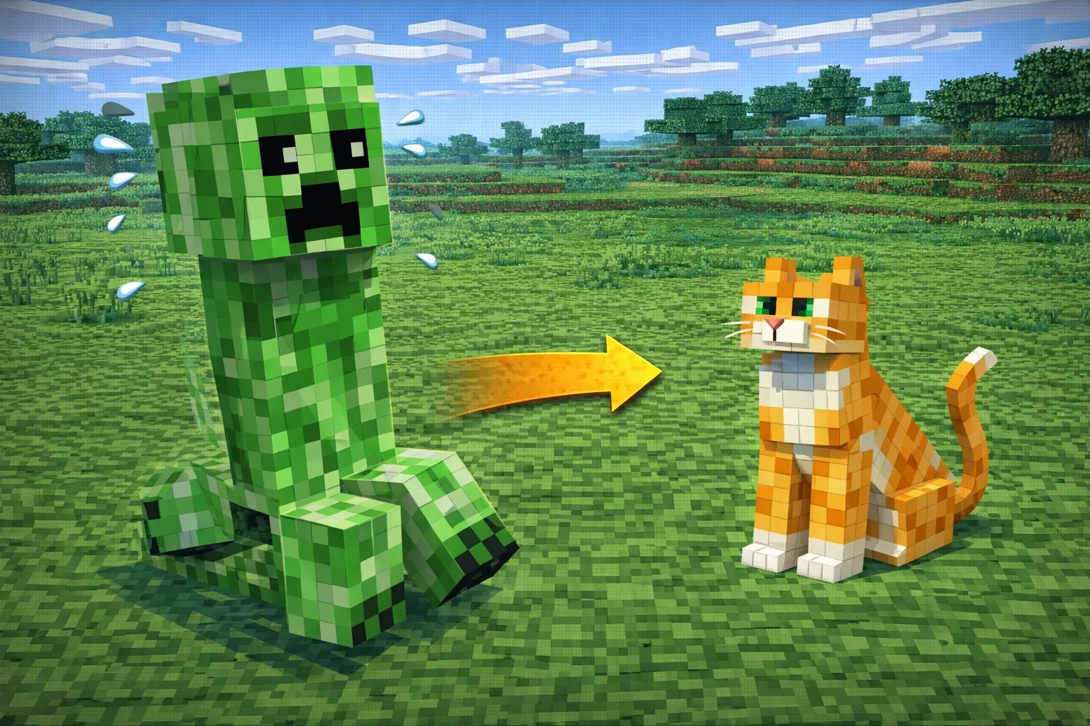 ¿Por que los creepers le tienen miedo a los gatos en minecraft?