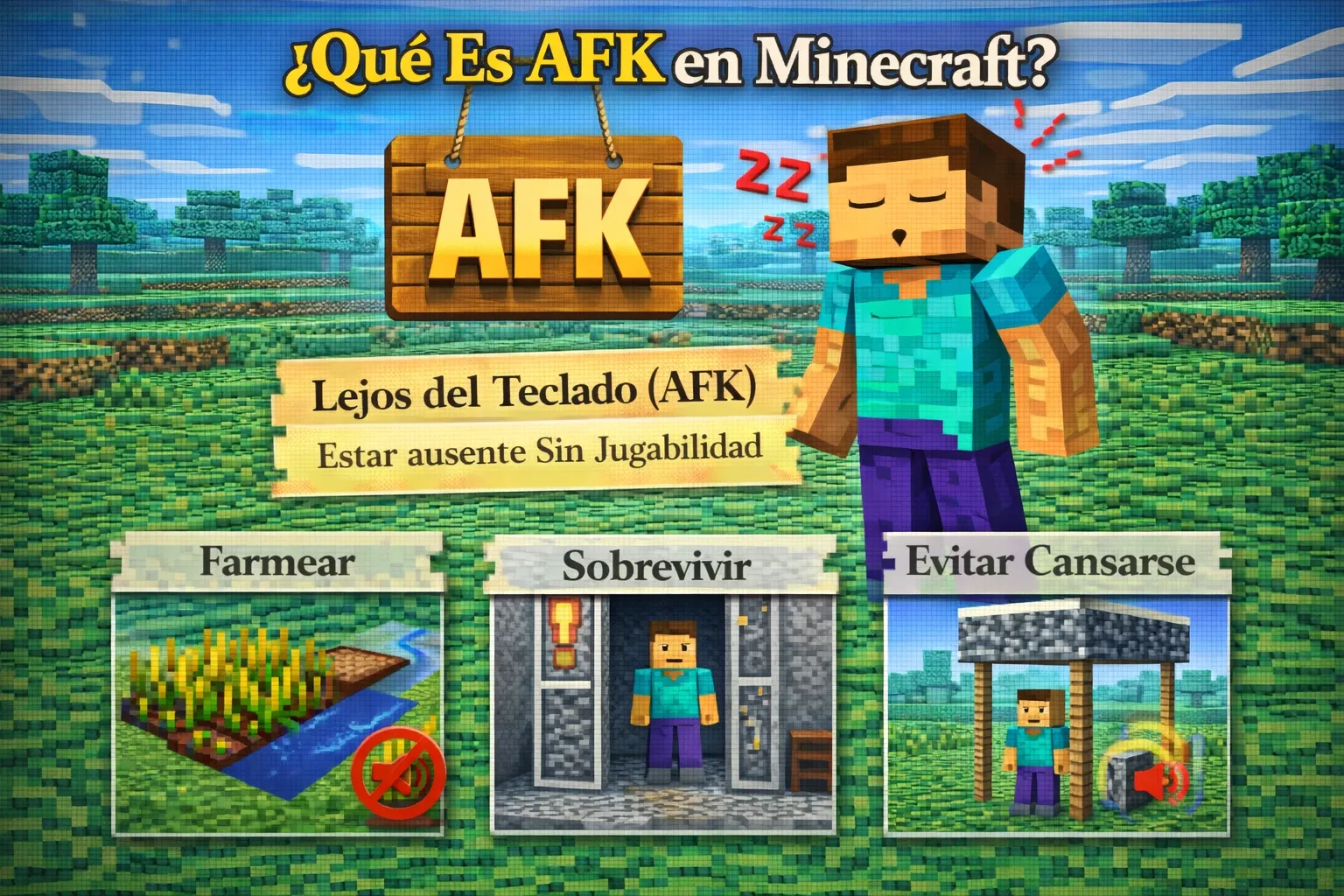¿Que es afk en minecraft?