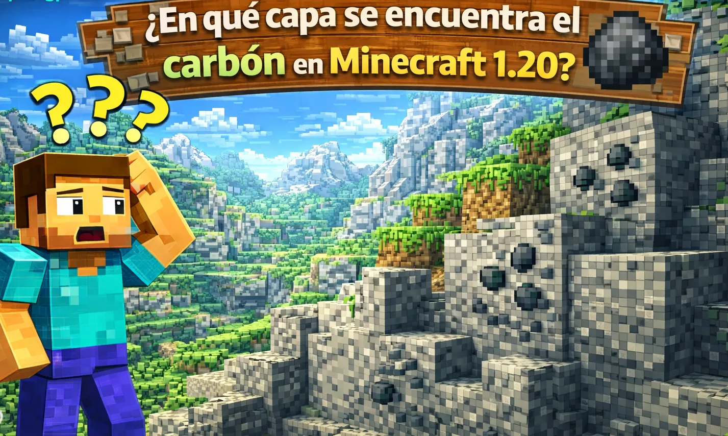 En que capa se encuentra el carbon en Minecraft 1.20