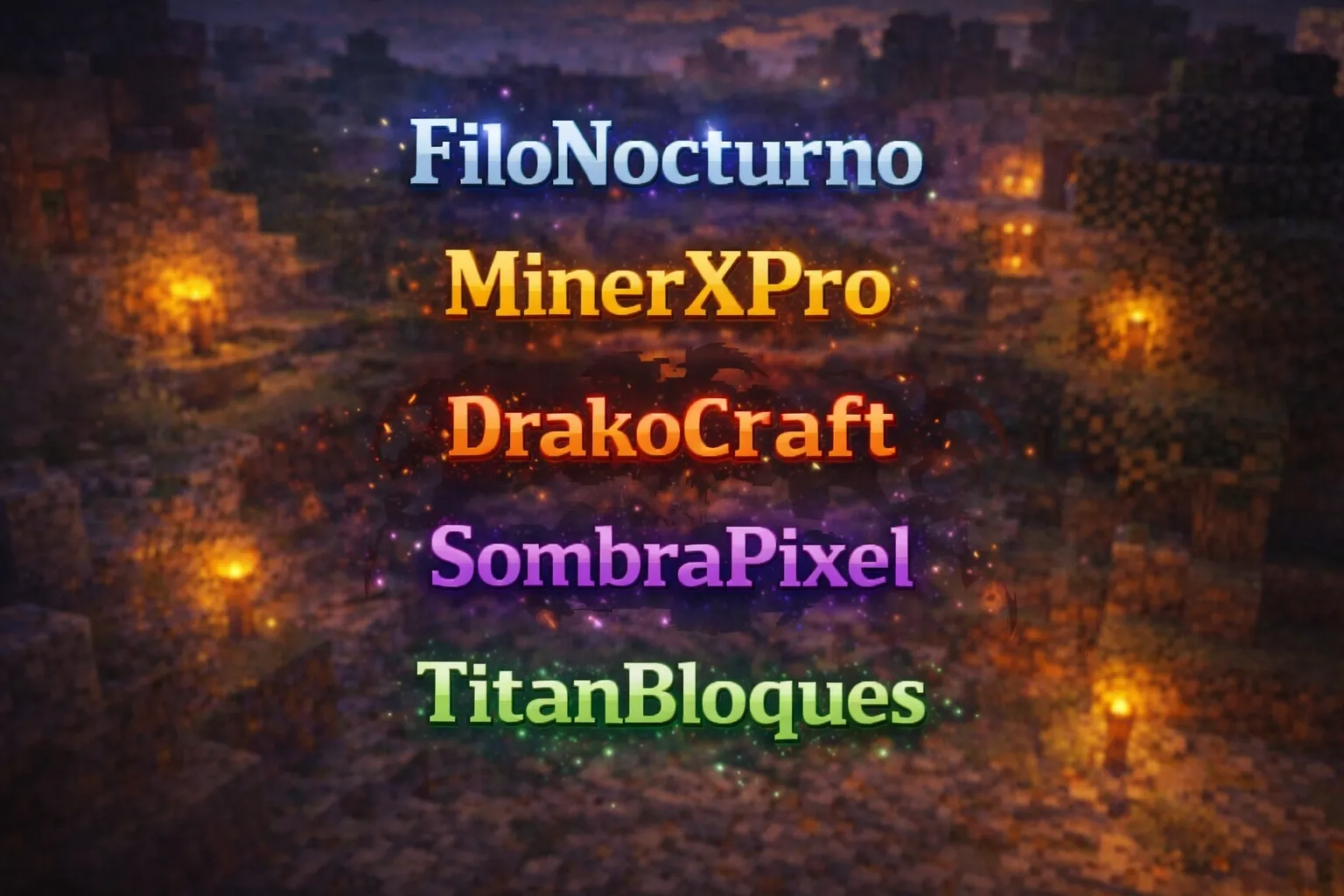 Nombres para Minecraft de hombre