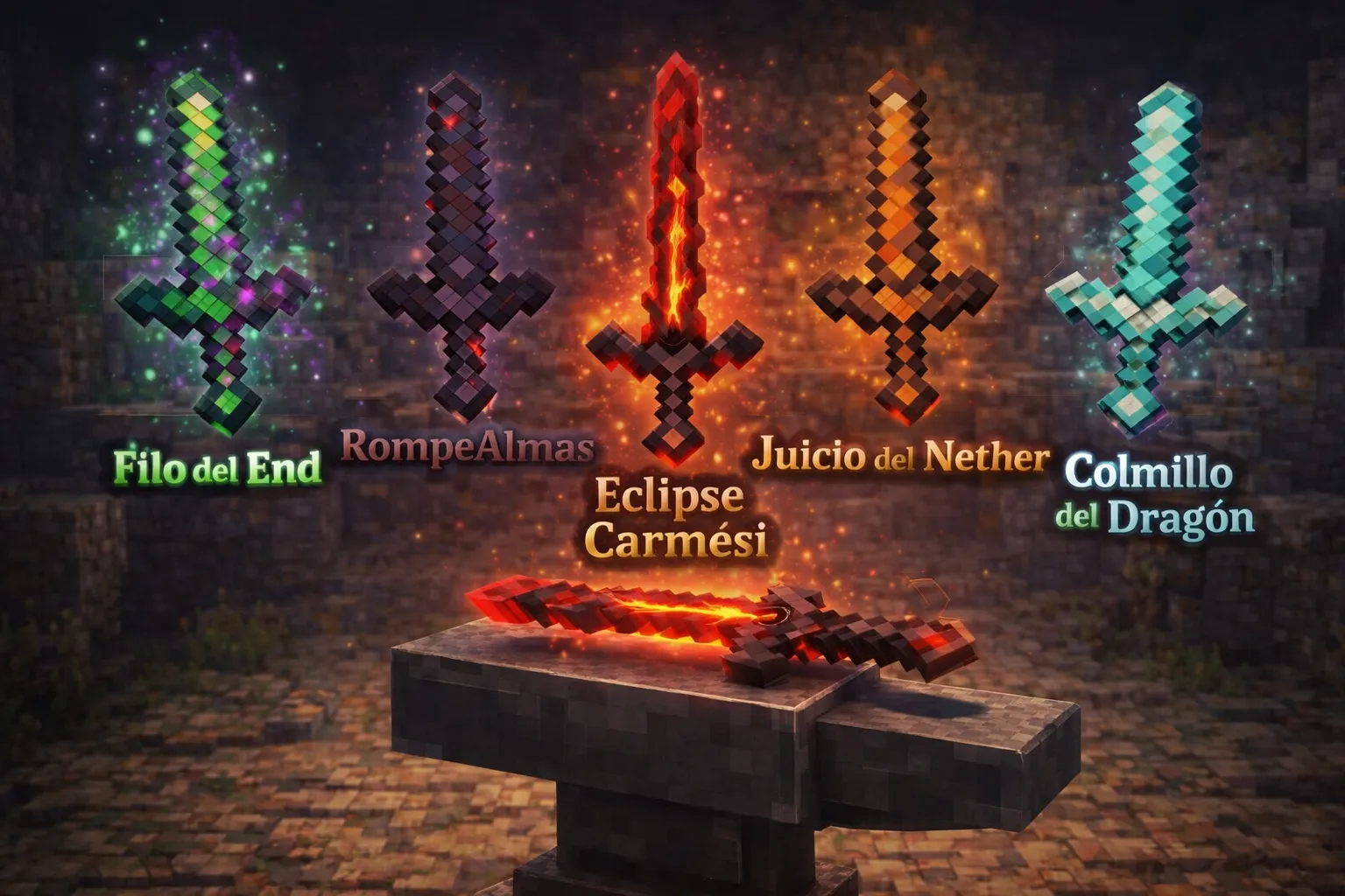 Nombres para espadas de Minecraft