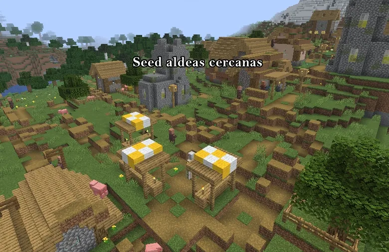 Semillas con Aldeas en minecraft java 1.20
