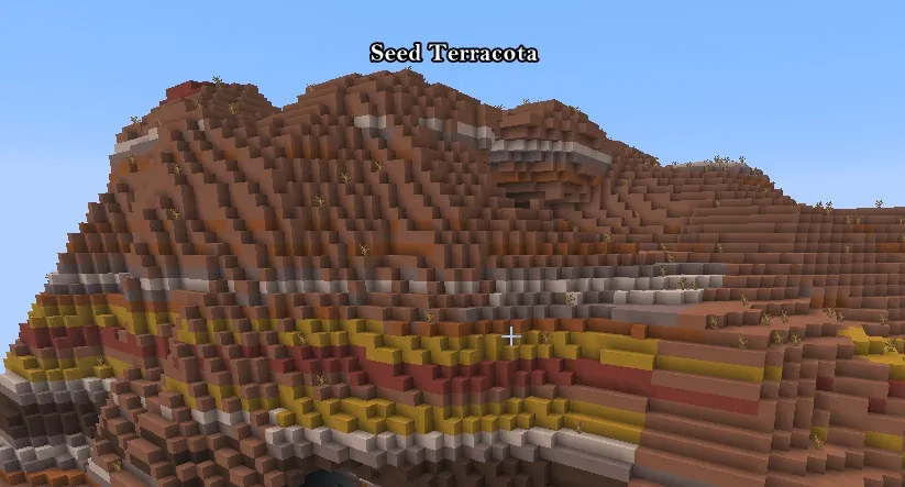 Semilla de bioma de terracota minecraft 1.20 Java
