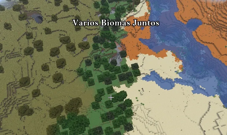 Semillas de Minecraft con todos los biomas juntos 1.20 Java
