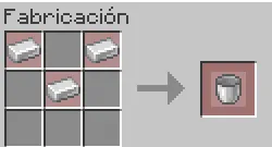 Como hacer una cubeta en Minecraft - Crafteo Balde