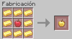 Como hacer una manzana de Oro en Minecraft – Crafteo Manzana de Oro