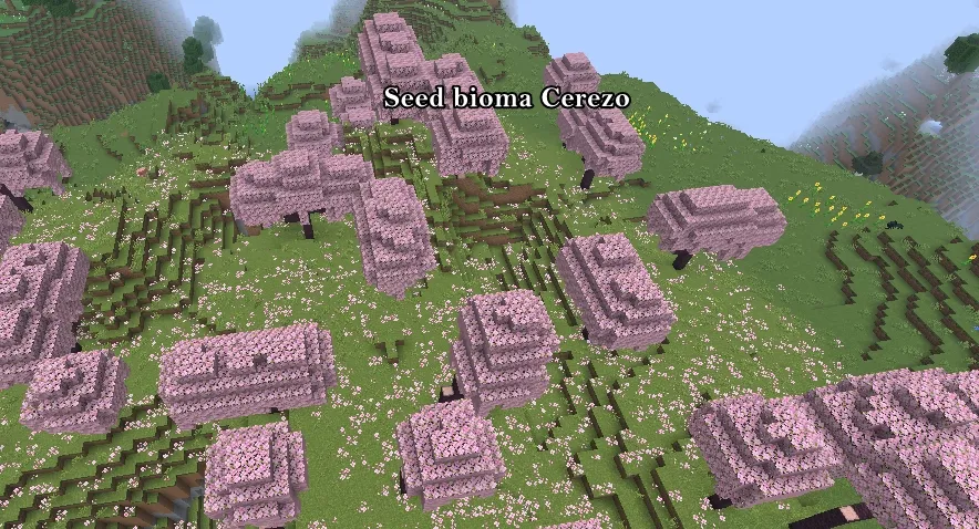 Semilla de Bioma de cerezo Minecraft 1.20 java