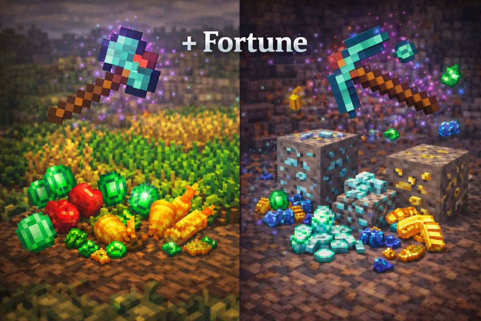 Para que sirve la fortuna en el hacha minecraft