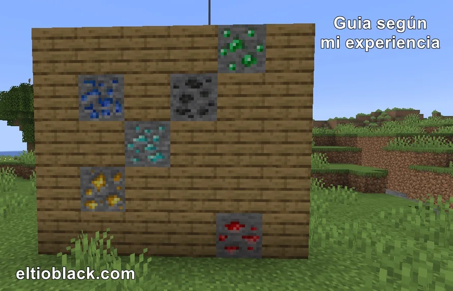Capa de minerales minecraft bedrock 1.21 y minecraft java 1.21