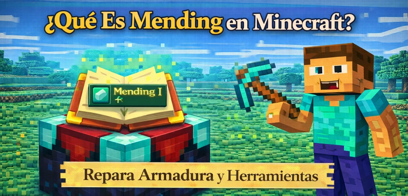 ¿Que es mending en minecraft?