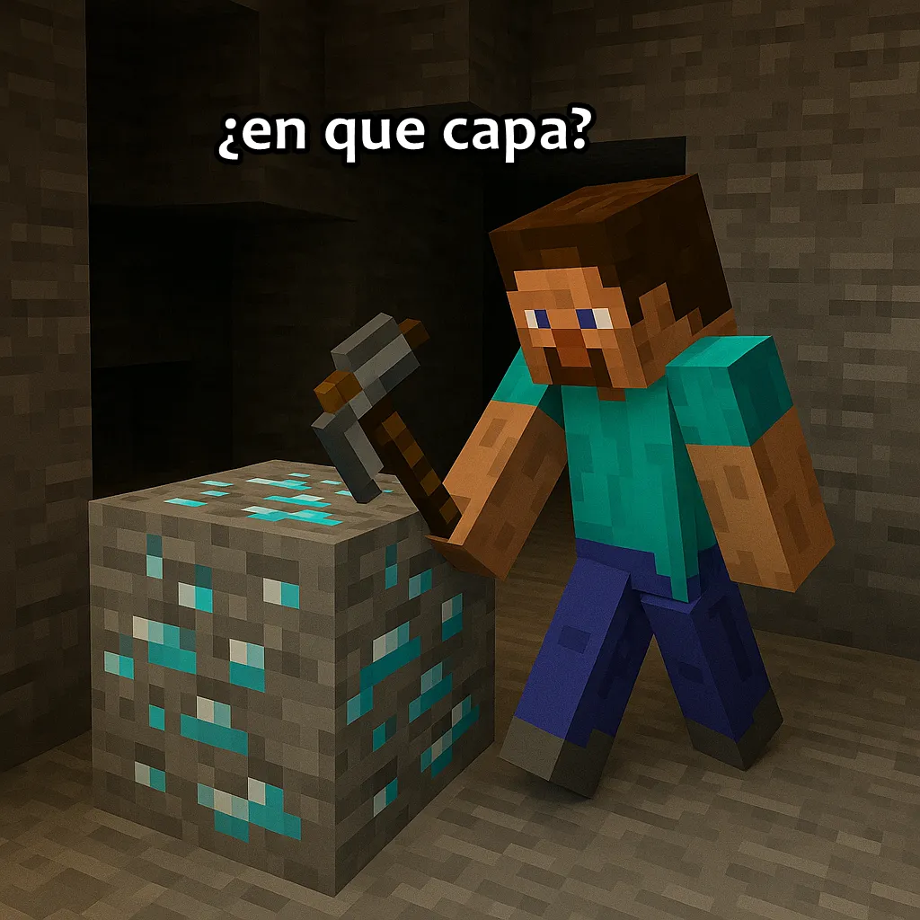 En que capa se encuentra el diamante 1.21.5