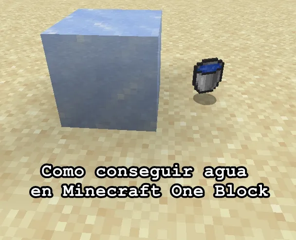 Como conseguir agua en Minecraft One Block