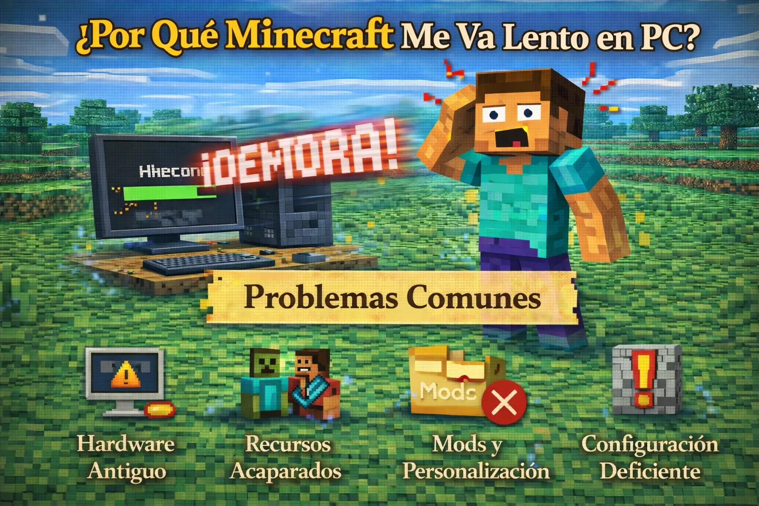 ¿Por qué Minecraft me va lento en PC?