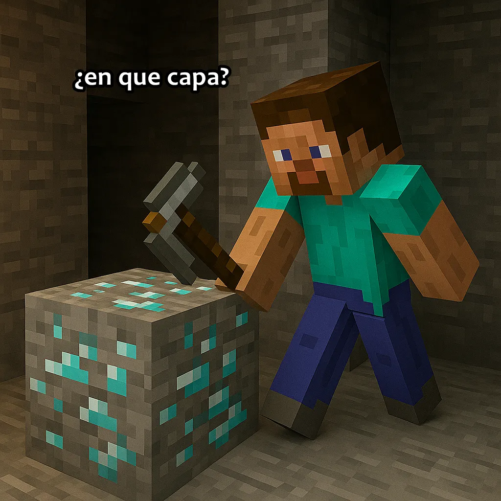 En que capa se encuentra el diamante 1.21.3