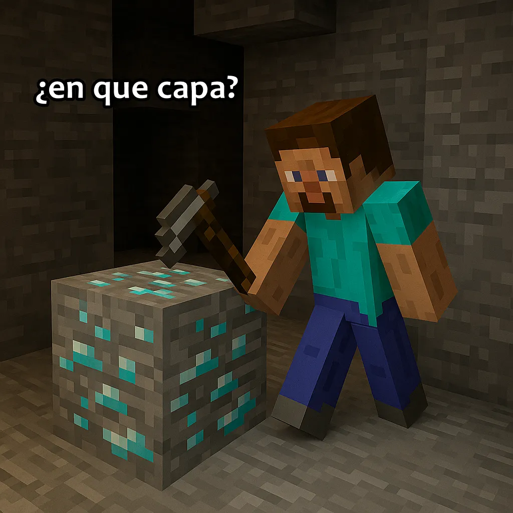 En que capa se encuentra el diamante 1.16