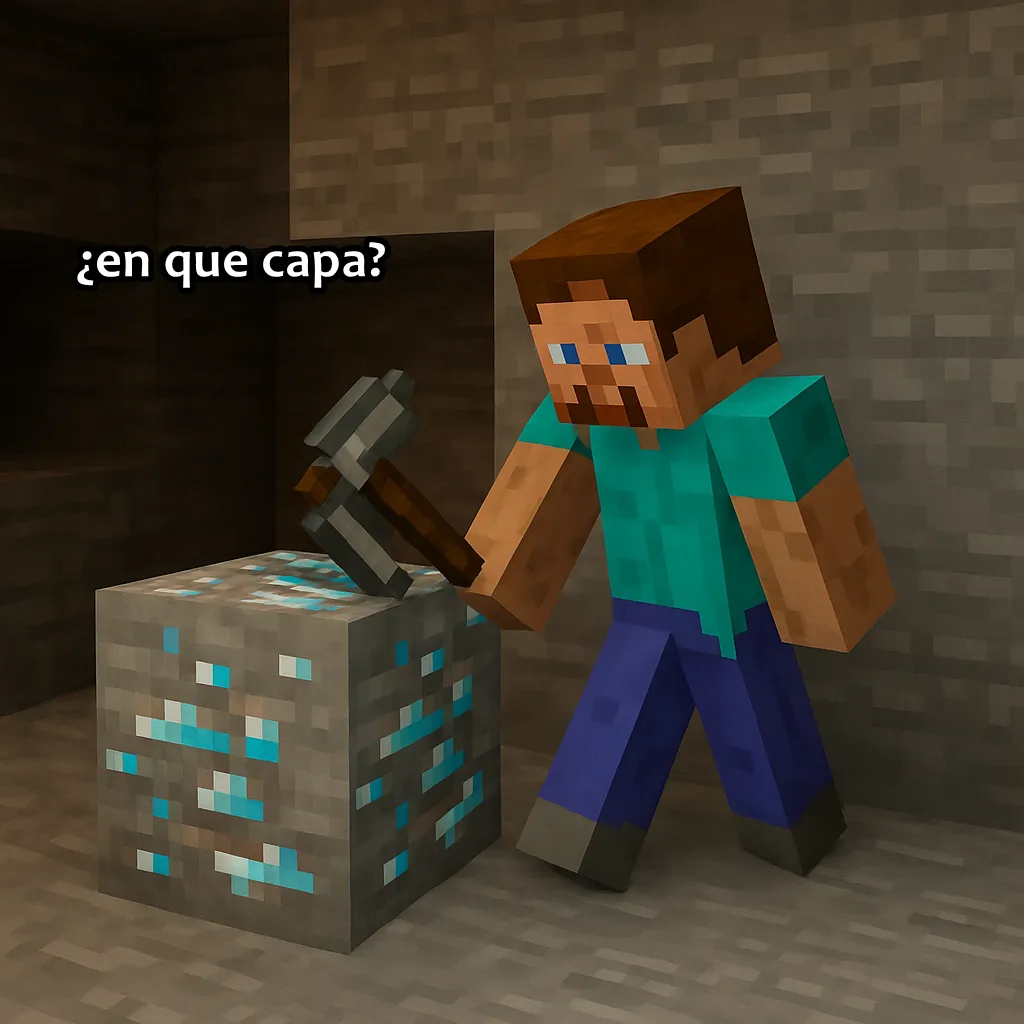 En que capa se encuentra el diamante 1.20