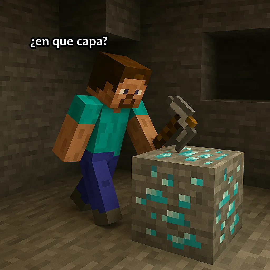 En que capa se encuentra el diamante 1.16.1