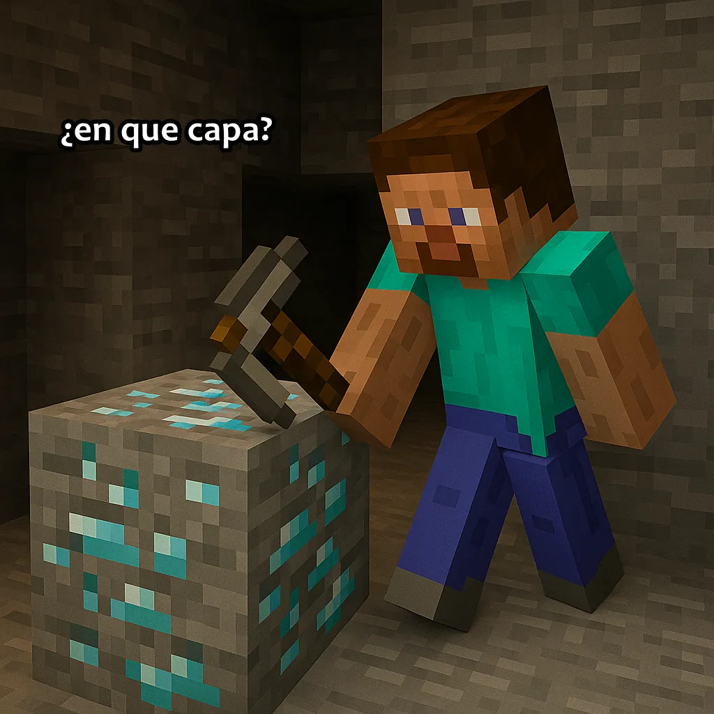 En que capa se encuentra el diamante 1.18.1