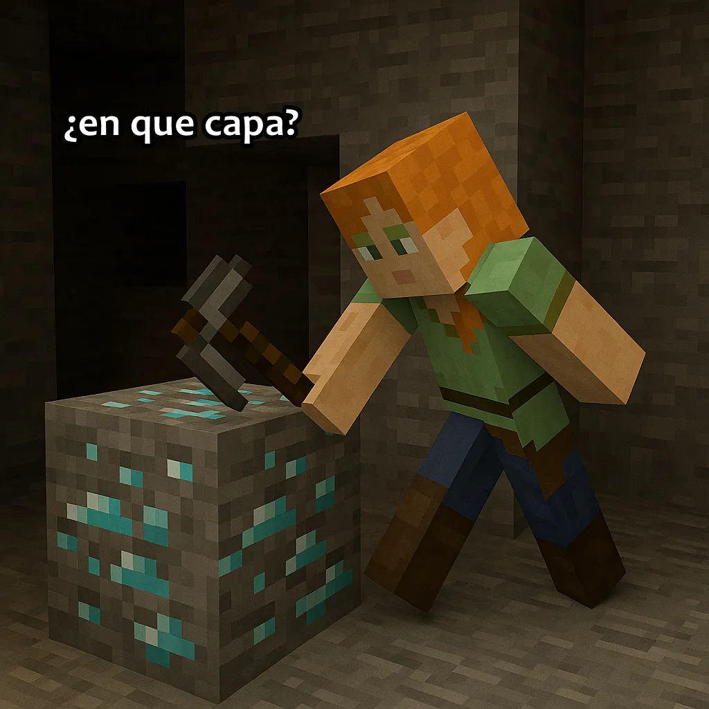 En que capa se encuentra el diamante 1.19