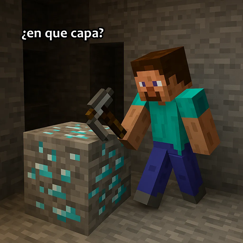 En que capa se encuentra el diamante 1.16.5