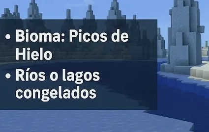 Como conseguir hielo en Minecraft