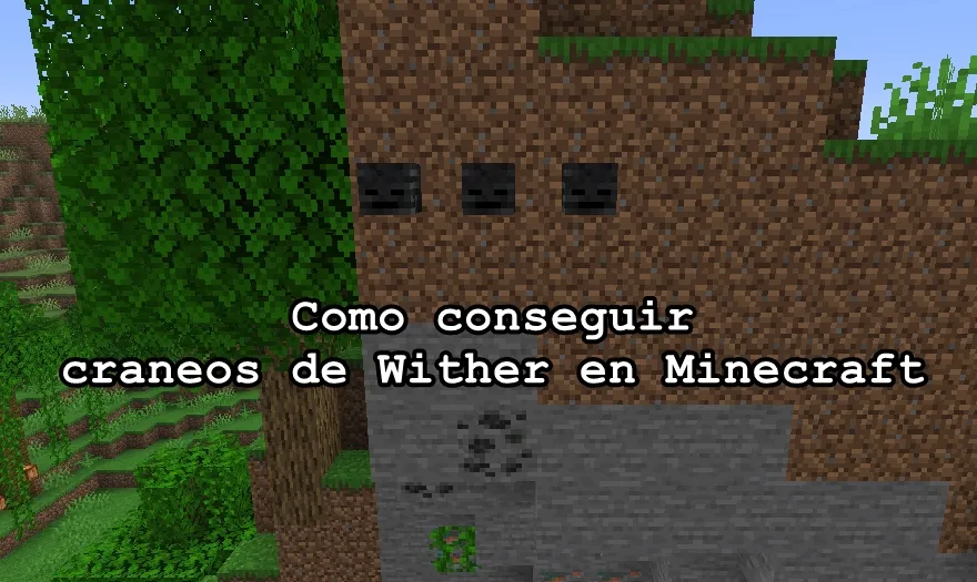 Como conseguir craneos de Wither en Minecraft