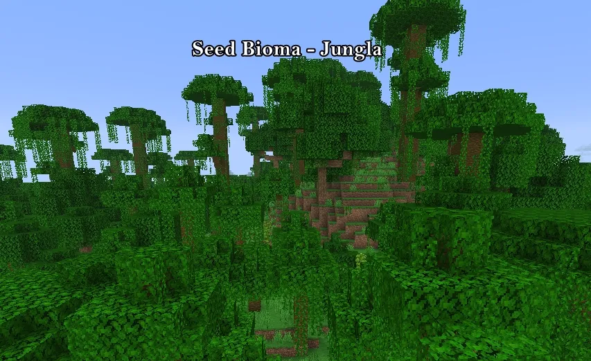 Semilla para aparecer en una jungla en Minecraft Bedrock 1.21