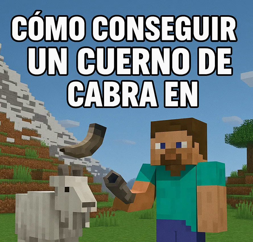 Como conseguir un cuerno de cabra en Minecraft