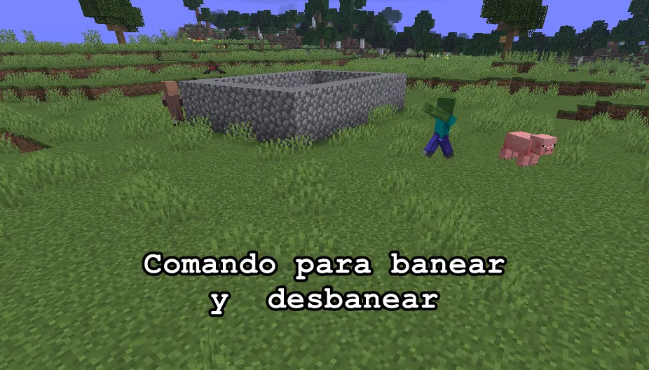 Comando para banear y desbanear en Minecraft