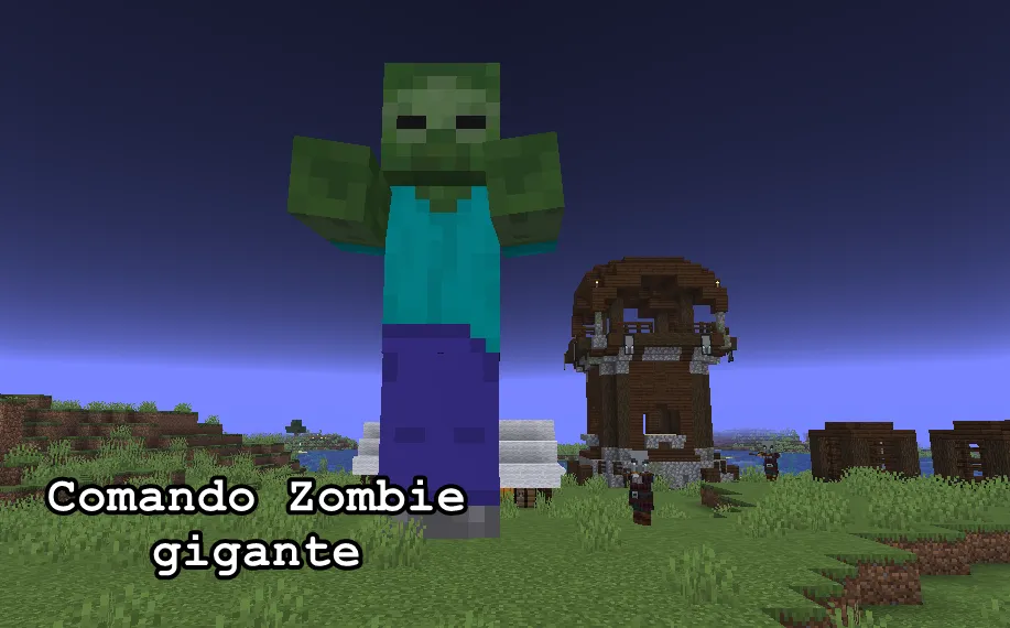 Comando para zombie gigante en Minecraft