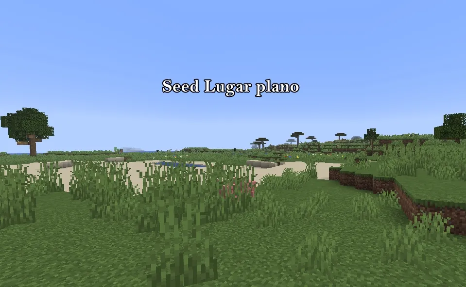 Semilla de un lugar plano en Minecraft Bedrock 1.21