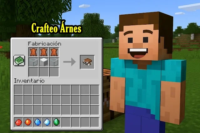 Crafteo Arnes o montura Ghast Feliz Minecraft