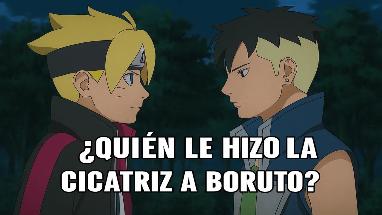 ¿Quien le hizo la cicatriz a Boruto?