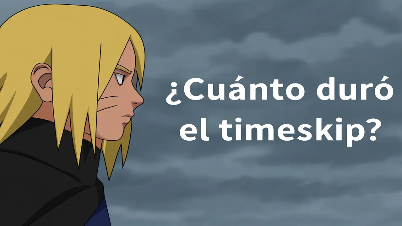 ¿Cuanto Duro el Time Skip de Boruto