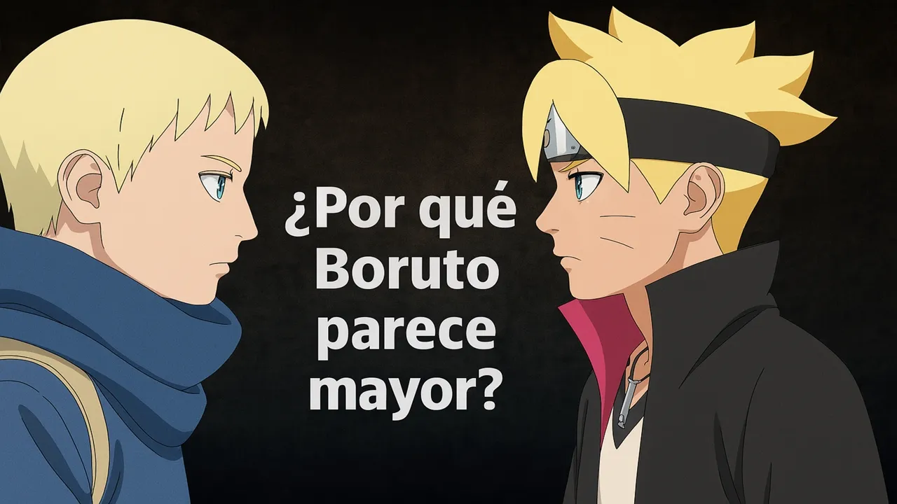 ¿Por Qué Boruto Parece Más Mayor que Inojin?