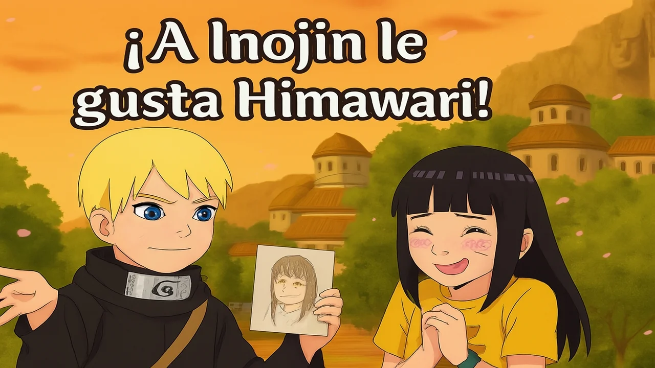 ¡Así es! A Inojin Yamanaka le gusta Himawari Uzumaki